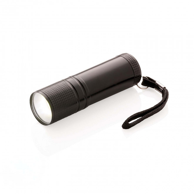 LAMPE TORCHE LED COB PERSONNALISABLE 'LUZIA' - noir