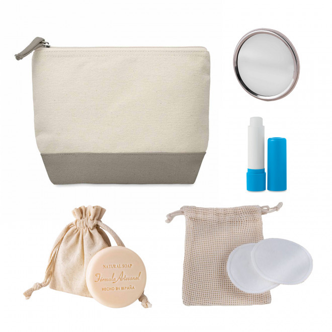 SET TROUSSE ET ACCESOIRES PERSONNALISABLE 'MELLYSET' - gris