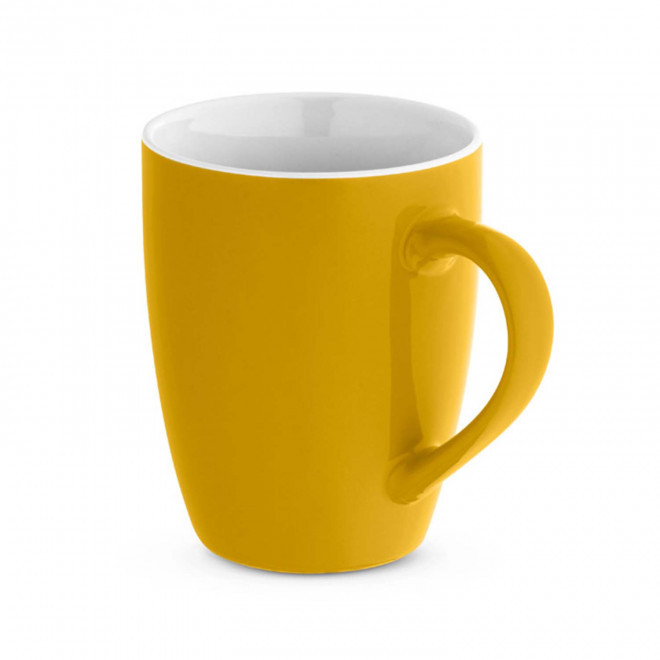 MUG CERAMIQUE PERSONNALISABLE 370 ML 'CALMEA' - jaune