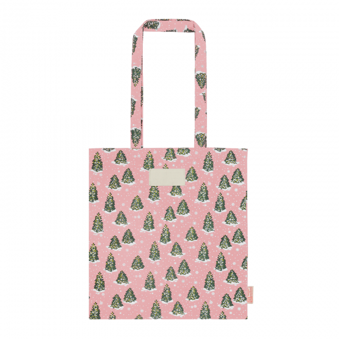 SAC SHOPPING NOEL PERSONNALISABLE 'ELENAX' - rose