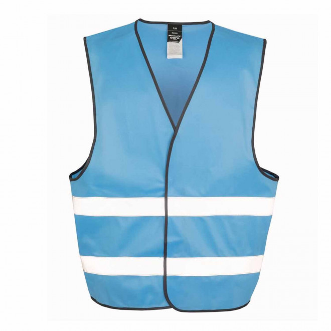 GILET VISIBILITE PERSONNALISABLE 'ARMILLA' 72H - bleu ciel