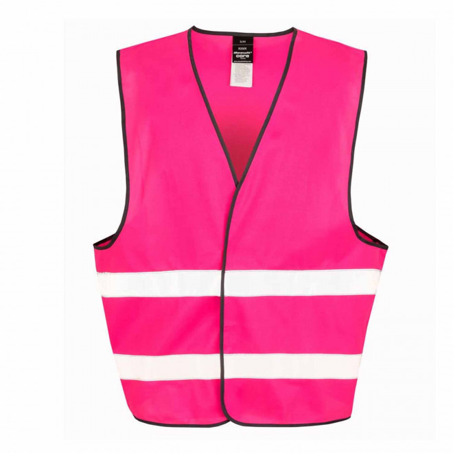 GILET VISIBILITE PERSONNALISABLE 'ARMILLA' 72H - rose fluo