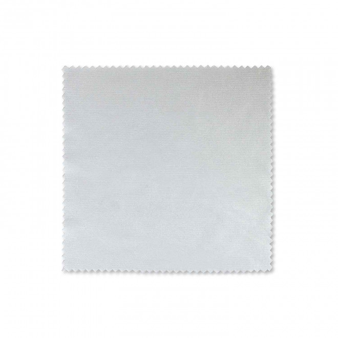 LINGETTE PERSONNALISABLE 12X12 RPET 'EPOUSITF EMBOSSAGE' - blanc
