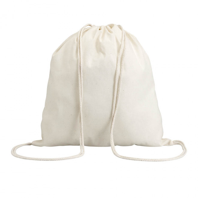 SAC À DOS PUBLICITAIRE EN COTON 'RHIDA COULEUR' 100 GR/M² - naturel