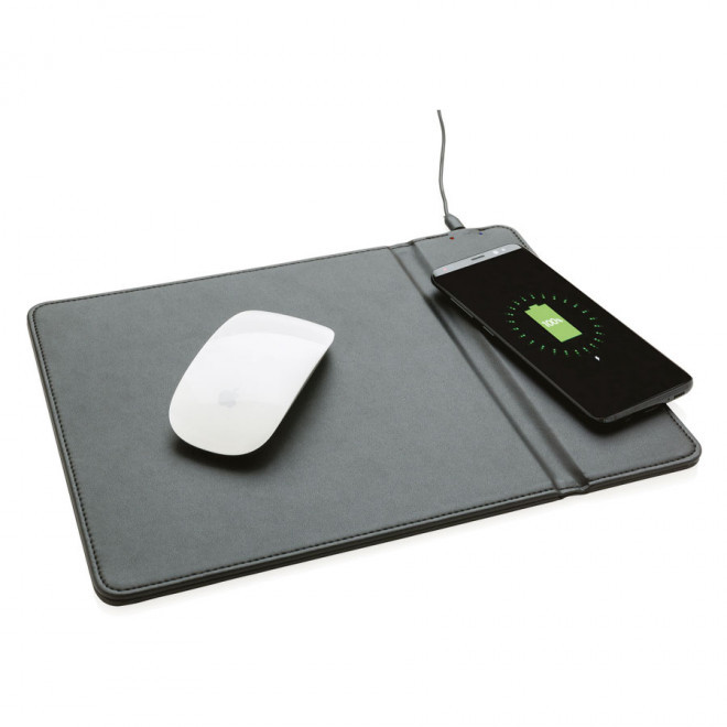 TAPIS DE SOURIS PERSONNALISÉ À INDUCTION 5W  'PILPAD' - noir