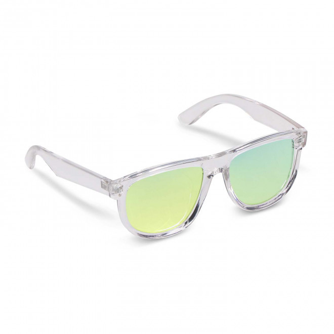 LUNETTES DE SOLEIL PERSONNALISABLES TRANSPARENTES 'BRADLEY' - jaune transparent