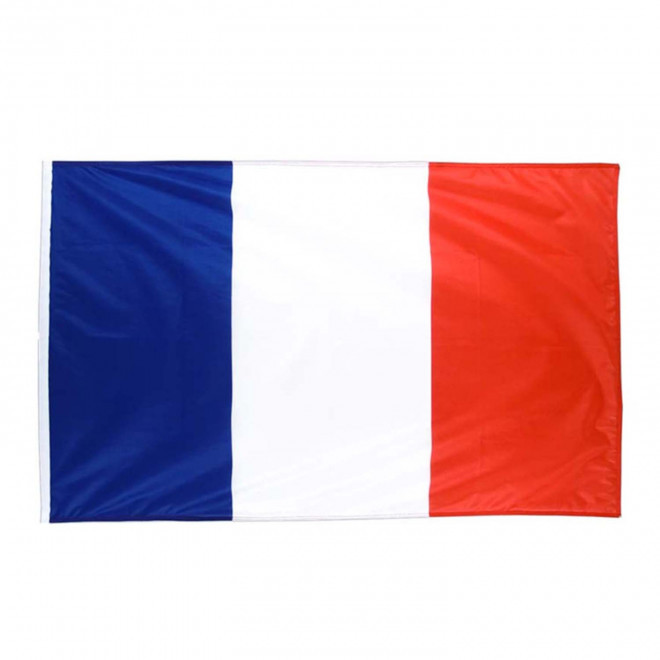 DRAPEAU FRANCAIS PERSONNALISABLE 90X140 CM 'PATRIOTA' - blanc