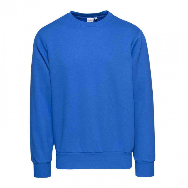 SWEAT-SHIRT PERSONNALISABLE COL ROND MIXTE 'RIMINI' - bleu royal