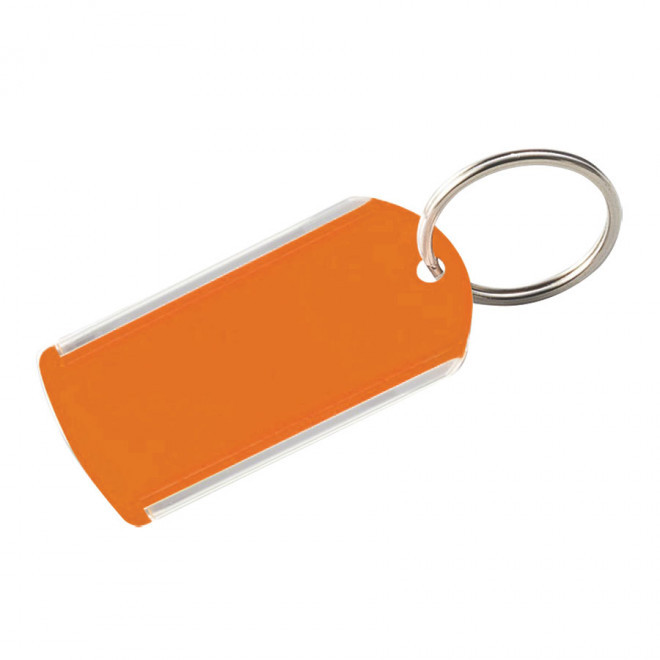 PORTE-CLÉS PORTE-ÉTIQUETTE PUBLICITAIRE 'PITTA' - orange