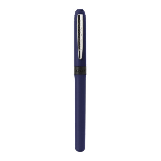 STYLO PROMOTIONNEL BIC® 'GRIP ROLLER' - bleu marine
