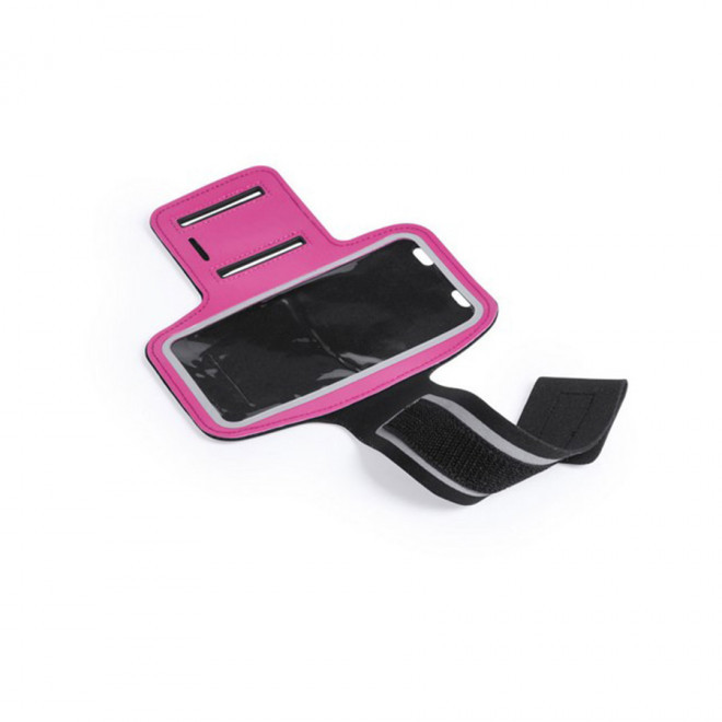 BRASSARD SPORT PUBLICITAIRE XXL POUR TÉLÉPHONE 'ATHLETIC' - fuchsia