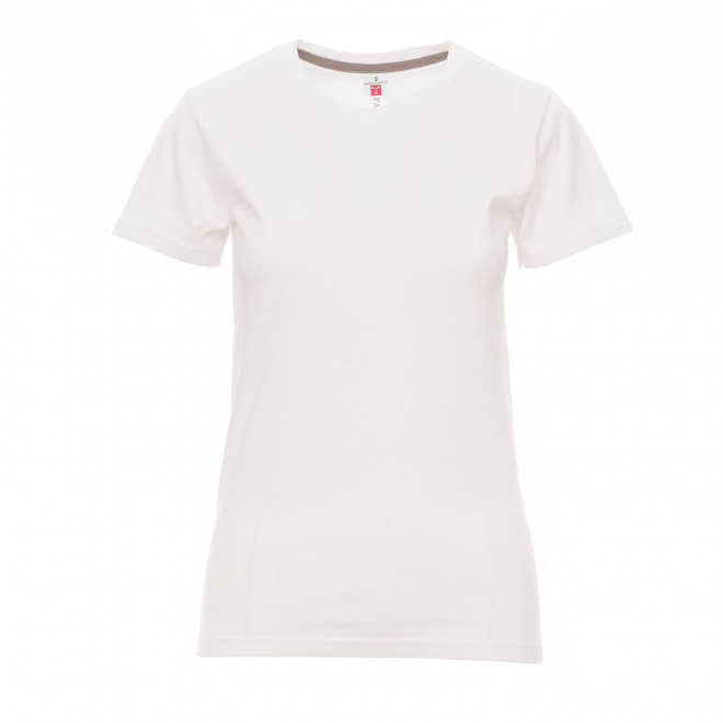 TEE-SHIRT PERSONNALISABLE FEMME 'SUNSET' - blanc