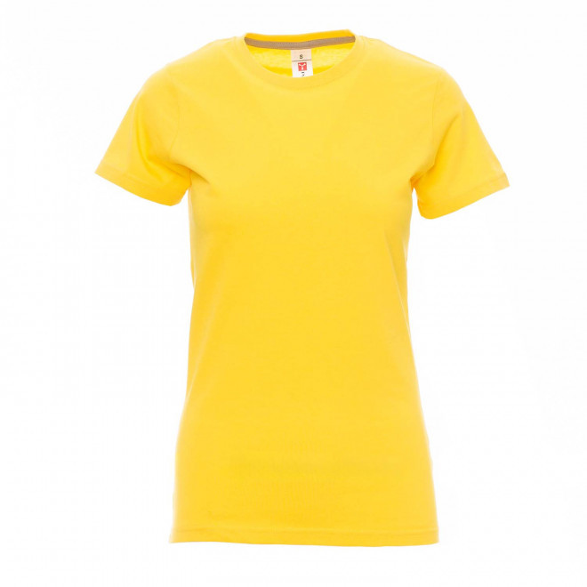 TEE-SHIRT PERSONNALISABLE FEMME 'SUNSET' - jaune