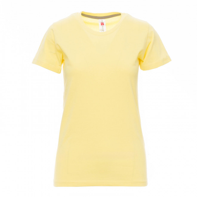 TEE-SHIRT PERSONNALISABLE FEMME 'SUNSET' - jaune clair