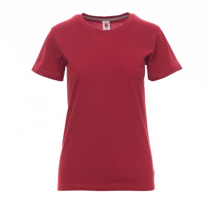 TEE-SHIRT PERSONNALISABLE FEMME 'SUNSET' - bordeaux