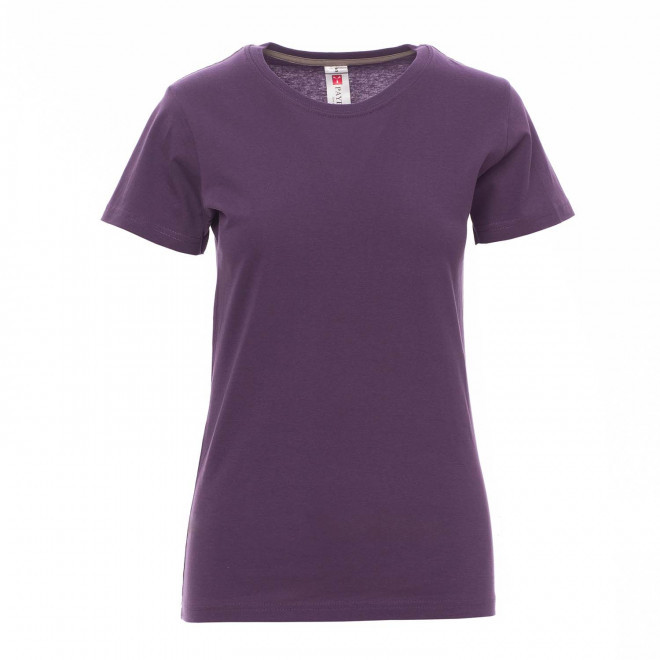 TEE-SHIRT PERSONNALISABLE FEMME 'SUNSET' - violet