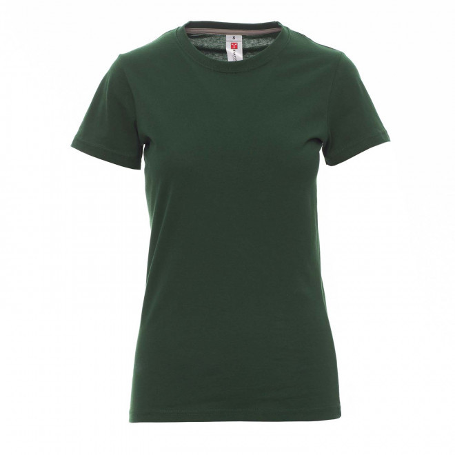 TEE-SHIRT PERSONNALISABLE FEMME 'SUNSET' - vert foncé