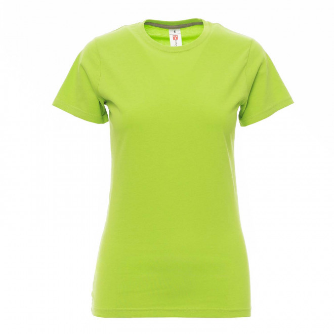 TEE-SHIRT PERSONNALISABLE FEMME 'SUNSET' - vert pomme