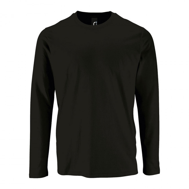 TEE-SHIRT PERSONNALISABLE HOMME ML 'IMPERIAL LSL' - noir profond