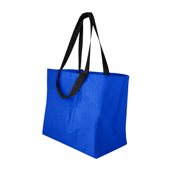 SAC SHOPPING DOUBLE ANSE LAMINE PERSONNALISABLE 'PESCARO' - bleu