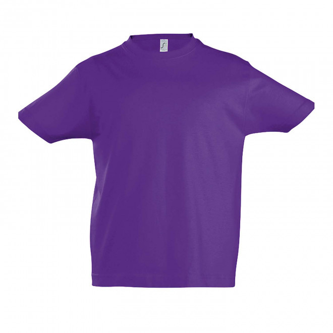 TEE-SHIRT PERSONNALISABLE ENFANT 'IMPERIAL KIDS' - violet foncé