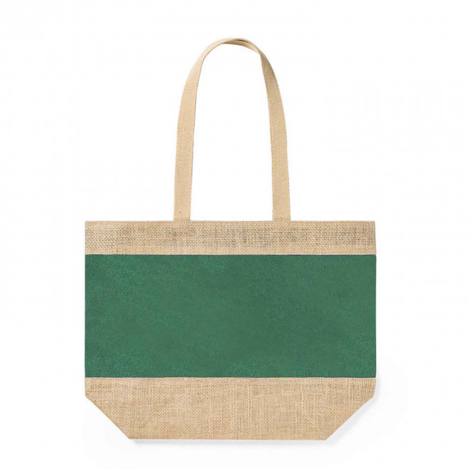 SAC EN JUTE PERSONNALISABLE 'CALATEO' - vert