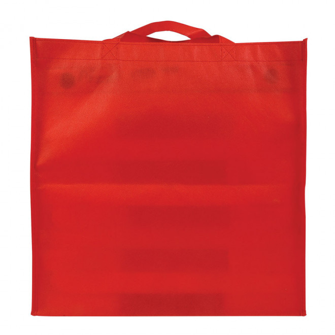 SAC À PIZZA PERSONNALISÉ EN NON-TISSÉ AVEC SOUFFLET 'MARANO' - rouge