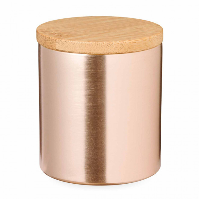 BOUGIE PARFUMEE PERSONNALISABLE METAL 'VELA' - rose