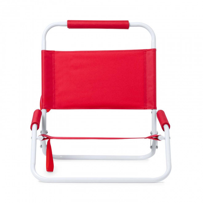 CHAISE DE PLAGE PERSONNALISABLE 'BRONZI' - rouge