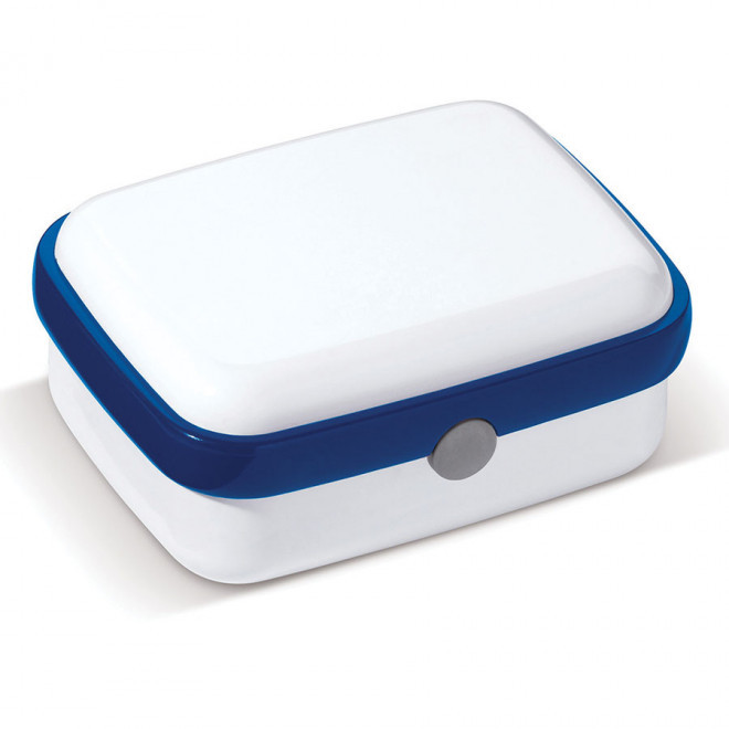 LUNCH BOX PERSONNALISÉE 'GOUTIS' - blanc/bleu