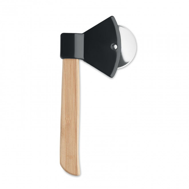 ROULETTE A PIZZA HACHE PERSONNALISABLE 'TIMBER' - noir