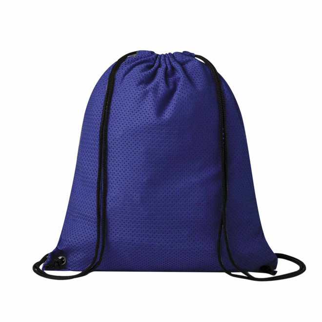SAC A DOS PERSONNALISABLE CORDELETTE POLYESTER 'ALIXOU' - bleu marine