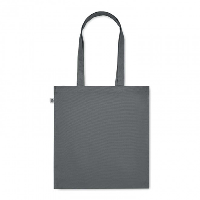 SAC SHOPPING PERSONNALISABLE SOUFFLET COTON BIO 'FABIO 220' - gris