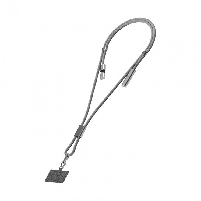 TOUR DE COU CHARGEUR PERSONNALISABLE 'POWERNECK 2.0' - gris