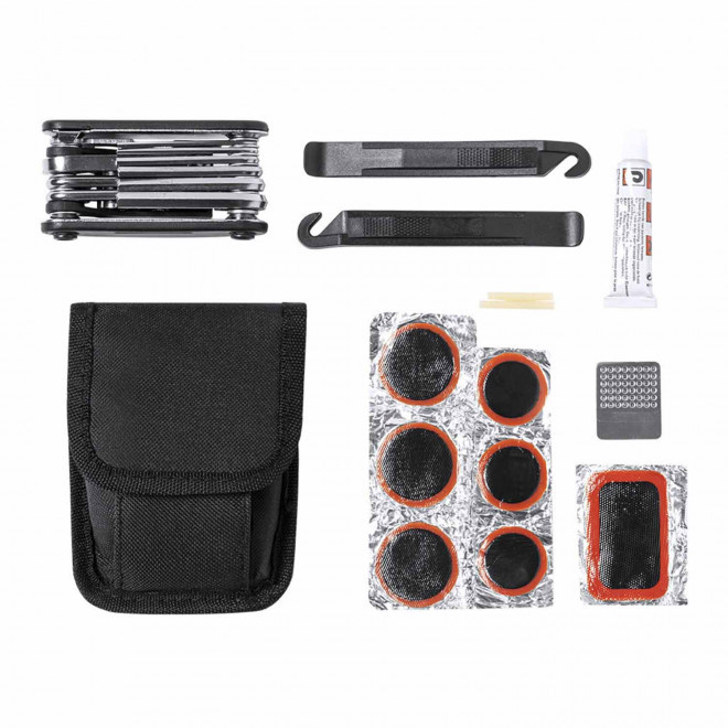 KIT REPARATION VELO PERSONNALISABLE 'REPARO POCHETTE' - noir