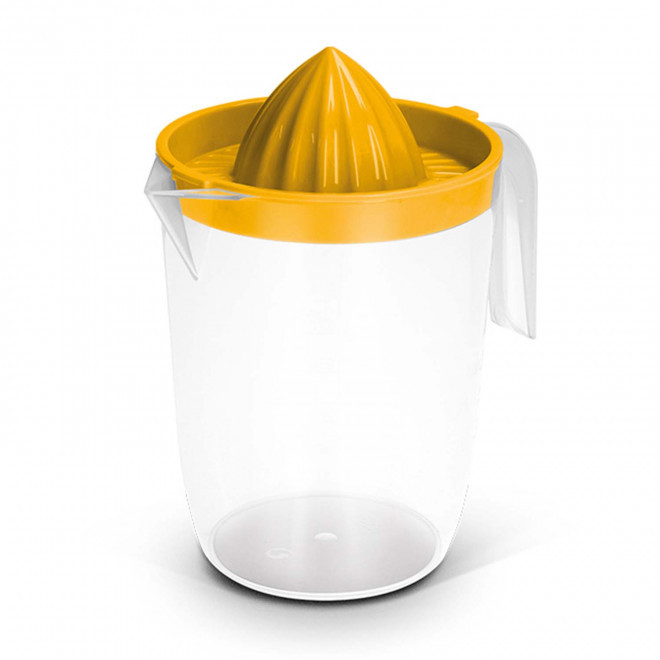 PICHET 1L PERSONNALISABLE AVEC PRESSE-AGRUMES 'AGRUMI' - jaune