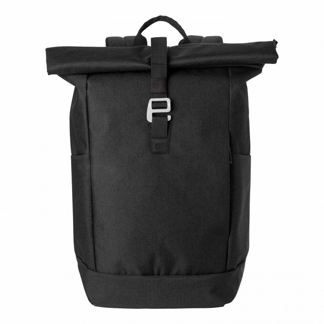 SAC A DOS PERSONNALISABLE ORDINATEUR ROLL TOP 'NOMO' - noir