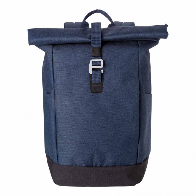 SAC A DOS PERSONNALISABLE ORDINATEUR ROLL TOP 'NOMO' - bleu