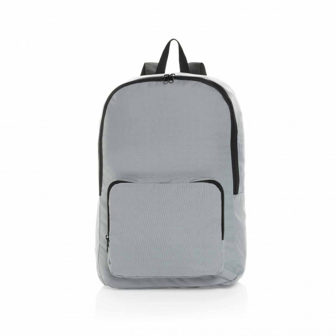 SAC A DOS PLIABLE PERSONNALISABLE EN RPET 'HARDINE BAG' - gris