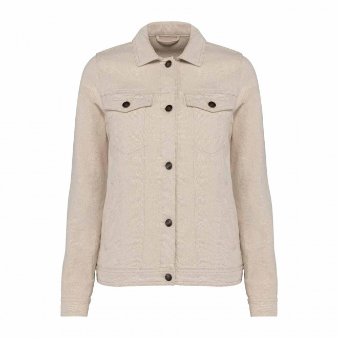 VESTE PERSONNALISABLE CHANVRE FEMME 'CHANVRE SPIRIT' - beige