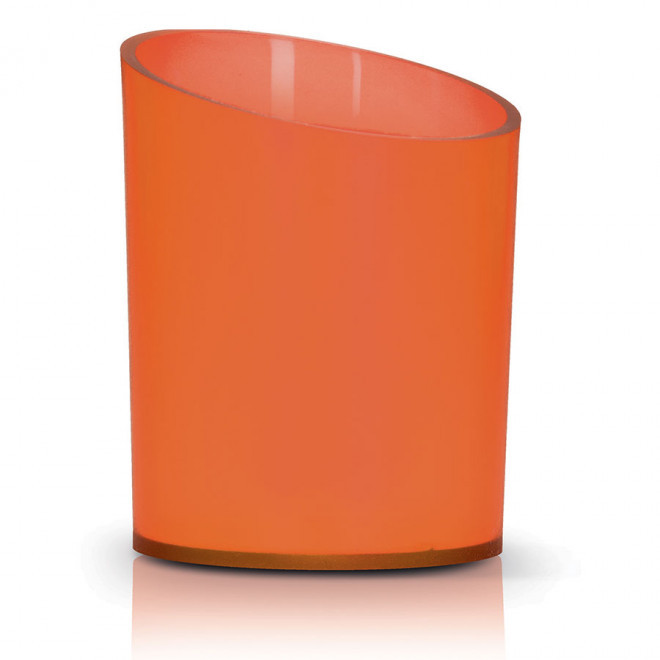 POT À CRAYONS PERSONNALISÉ 'TOPO' - orange