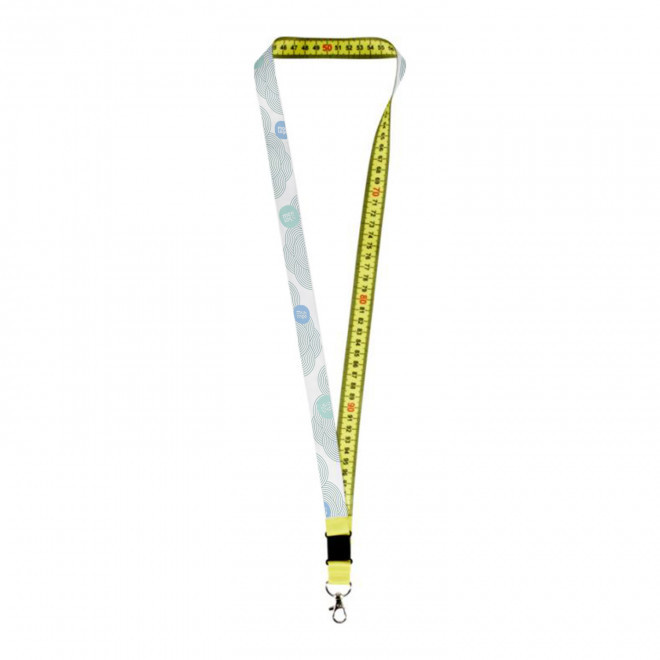 TOUR DE COU PERSONNALISABLE AVEC METRE 'METROMA' - jaune