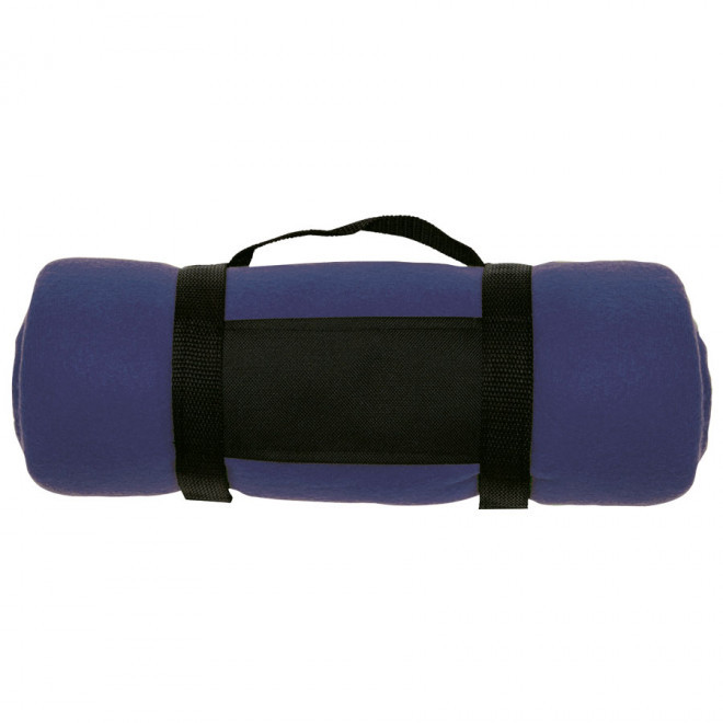 PLAID POLAIRE PUBLICITAIRE 'ODENSE' 180 GR/M² - bleu foncé