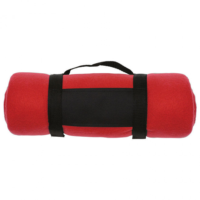 PLAID POLAIRE PUBLICITAIRE 'ODENSE' 180 GR/M² - rouge