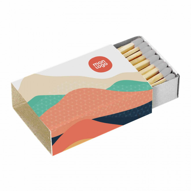 BOITE D ALLUMETTES PERSONNALISBALE 'ETNA 38' - tête blanche