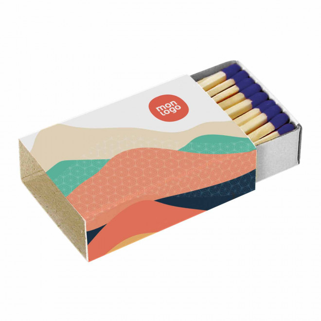 BOITE D ALLUMETTES PERSONNALISBALE 'ETNA 38' - tête bleue