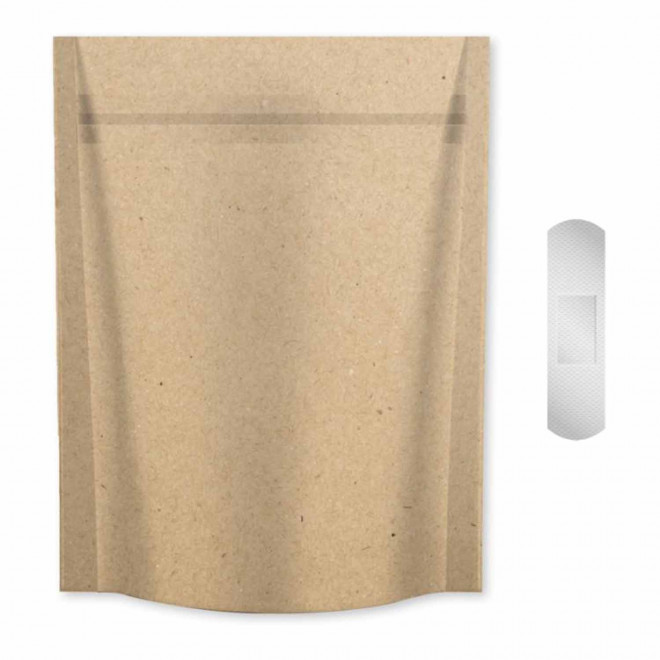 PANSEMENTS POCHETTE KRAFT PERSONNALISABLE 'PENSA 10' - sensitive