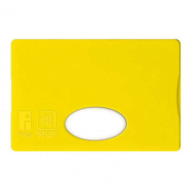 RAPIDE 4J - ETUI CARTE PERSONNALISABLE ANTI RFID 'LINZ'  - jaune
