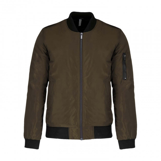 VESTE BOMBER HOMME PERSONNALISABLE 'JET STREAM' - kaki