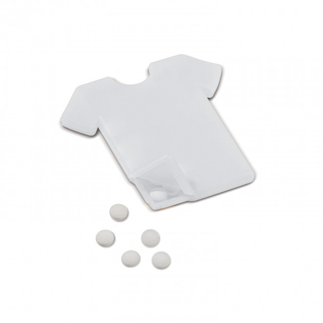 RAPIDE 4J - DISTRIBUTEUR DE BONBONS PERSONNALISABLE 'SKITTY SHIRT' - blanc